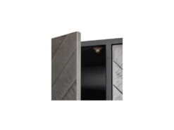 Meuble Bar 3 Portes 2 Tiroirs Chêne Cendré/Métal - DUC -Electroménager Soldes meuble de bar 17787037