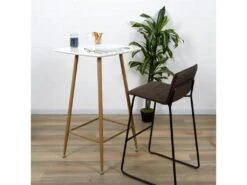 Table Mange-debout Style Scandinave 4 Personnes -Electroménager Soldes meuble de bar 20105857