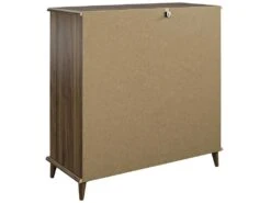 Meuble Bar Avec 2 Portes Et 2 Tiroirs En MDF Noyer -Electroménager Soldes meuble de bar 21503013