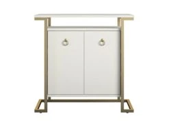 Meuble Bar 2 Portes En MDF Chêne Gris -Electroménager Soldes meuble de bar 21503081