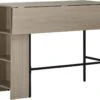 Table De Bar Extensible GALWAY Grise Et Noire -Electroménager Soldes meuble de bar 21988401