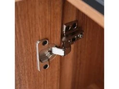 Meuble De Bar - Cadre En Fer - 2 Portes Et 5 Niches - Style Industriel - Marron -Electroménager Soldes meuble de bar 22040509