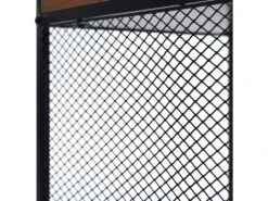 Meuble De Bar - Cadre En Fer - 2 Portes Et 5 Niches - Style Industriel - Marron -Electroménager Soldes meuble de bar 22040513