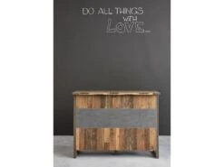 Prip Buffet De Bar Avec 6 Tablettes De Rangement, Style Vieux Bois, Finition Matera. 12 Prip Buffet De Bar Avec 6 Tablettes De Rangement, Style Vieux Bois, Finition Matera. -Electroménager Soldes meuble de bar 22204539