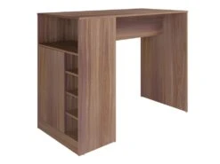 Comptoir De Cuisine - Table 1 Porte 7 Niches Châtaignier -Electroménager Soldes meuble de bar 22969773