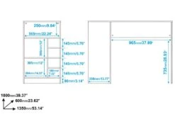 Comptoir De Cuisine - Table 1 Porte 7 Niches Châtaignier -Electroménager Soldes meuble de bar 22969775