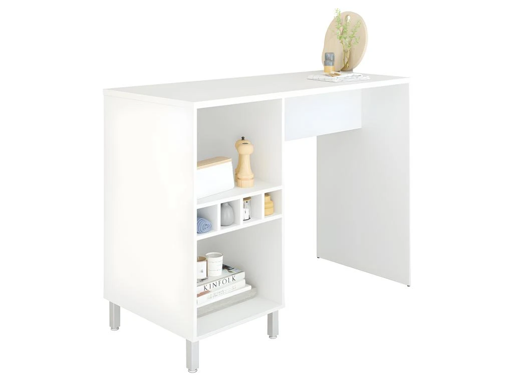 Comptoir De Cuisine - Table 6 Niches Blanc 135 Cm 4 Comptoir De Cuisine - Table 6 Niches Blanc 135 Cm – Image 2