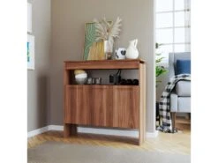 Comptoir BAR 3 Portes 3 Niches Châtaignier FLOAT -Electroménager Soldes meuble de bar 22969811