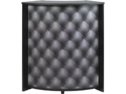 Meuble-Comptoir Bar 96 Cm Noir 3 Niches - Coloris: Capitons 911