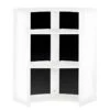 Meuble Comptoir Meuble Bar 96 Cm Face Noire - Coloris: Blanc