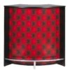 Meuble Comptoir Bar Acceuil Noir 107 Cm - Coloris: Capitons Rouges 922 -Electroménager Soldes meuble de bar 9155419