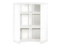 Meuble Comptoir Bar 96 Cm Blanc 3 Niches - Coloris: New York 500