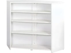 Meuble Bar, Meuble Comptoir Blanc 135 Cm - Coloris: Verres 941