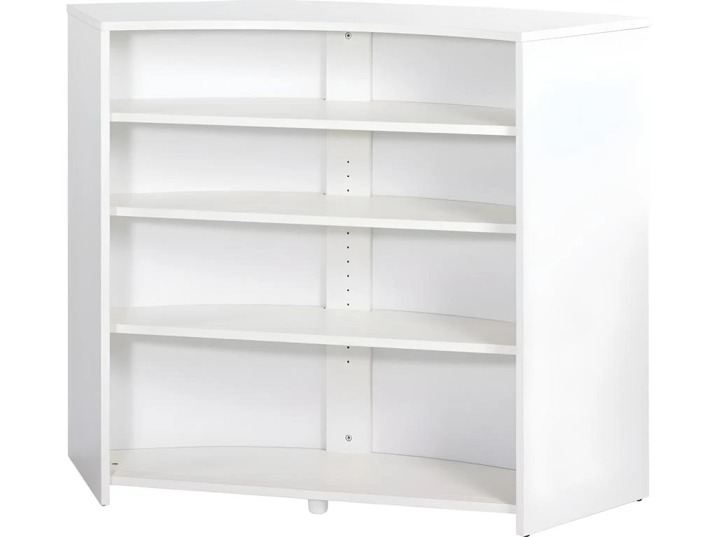 Meuble Bar, Meuble Comptoir Blanc 135 Cm - Coloris: Verres 941 3 Meuble Bar, Meuble Comptoir Blanc 135 Cm - Coloris: Verres 941