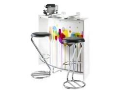 Meuble Bar, Meuble Comptoir Blanc 135 Cm - Coloris: Verres 941 11 Meuble Bar, Meuble Comptoir Blanc 135 Cm - Coloris: Verres 941 -Electroménager Soldes meuble de bar 9155497