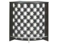 Meuble Comptoir Bar Acceuil Noir 107 Cm - Coloris: Capitons 911