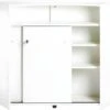 Comptoir D'Acceuil 2 Portes Blanc 135 Cm - Coloris: Capitons 911 -Electroménager Soldes meuble de bar 9155563