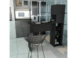 Rangement De Cuisine Et Table Noirs -Electroménager Soldes meuble de bar 9399029