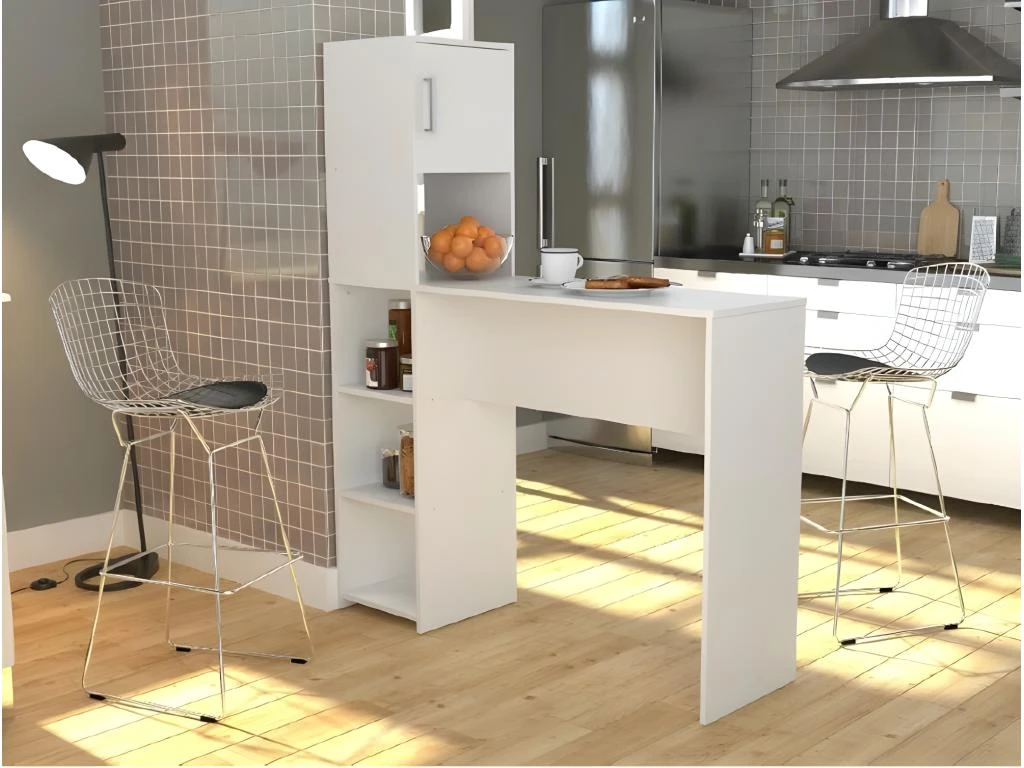 Rangement De Cuisine Et Table Blancs 3 Rangement De Cuisine Et Table Blancs