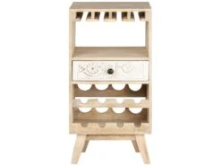 Casier à Vin Avec étagére Et Tiroir 45x90x40 Cm Bois WOMO-DESIGN -Electroménager Soldes meuble de bar 9399379