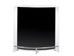Meuble Bar Comptoir 107 Cm Face Noire - Coloris: Blanc