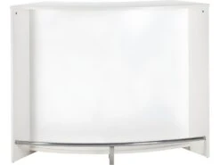 Meuble Bar, Meuble Comptoir Blanc 135 Cm - Coloris: Blanc