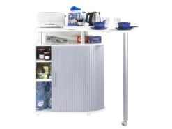 Mange-Debout Blanc Alu