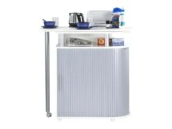 Mange-Debout Blanc Alu -Electroménager Soldes meuble de bar 9853103