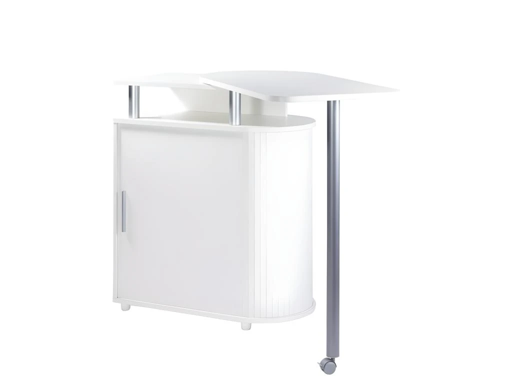 Mange-Debout Blanc Table Pivotante 6 Mange-Debout Blanc Table Pivotante – Image 4