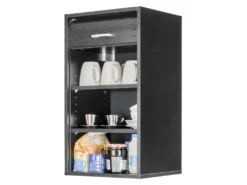 Meuble De Cuisine Noir L 40 Cm H 72 Cm