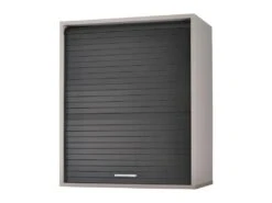 Meuble Cuisine Alu Bicolore 60 Cm H 72 Cm - Coloris: Noir