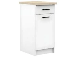 ASTRA - Meuble De Cuisine Bas Style Moderne - 40x82x46 - 1 Porte+1 Tiroir