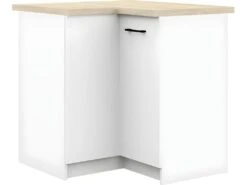 ASTRA - Meuble De Cuisine Bas D'angle Style Moderne - 90x82x46 - 2 Portes