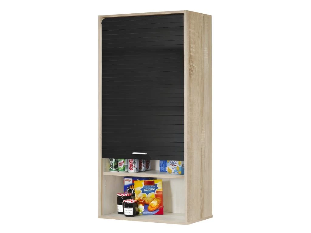 Meuble Haut Cuisine Chêne Noir 60 Cm H 124 Cm 4 Meuble Haut Cuisine Chêne Noir 60 Cm H 124 Cm – Image 2