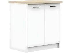 ASTRA - Meuble De Cuisine Bas Style Moderne - 80x82x46 - 2 Portes