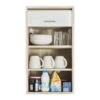 Meuble Cuisine Chêne Bicolore 40 Cm H 72 Cm - Coloris: Blanc -Electroménager Soldes meuble de cuisine 10038749