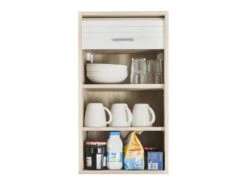 Meuble Cuisine Chêne Bicolore 40 Cm H 72 Cm - Coloris: Blanc