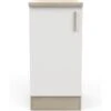 Meuble Bas De Cuisine Coloris Chêne Kronberg, Blanc - Longueur 40 X Hauteur 85 X Profondeur 60 Cm -Electroménager Soldes meuble de cuisine 10584889