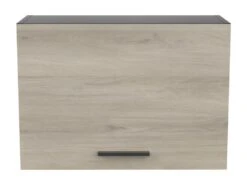 Meuble Pour Hotte Coloris Chêne Kronberg, Noir Mat - Longueur 60 X Hauteur 42 X Profondeur 30 Cm