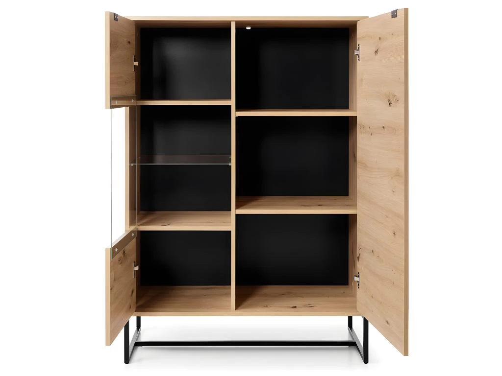 Vaisselier 2 Portes Leonie Bois Et Metal 4 Vaisselier 2 Portes Leonie Bois Et Metal – Image 2