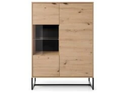 Vaisselier 2 Portes Leonie Bois Et Metal 9 Vaisselier 2 Portes Leonie Bois Et Metal -Electroménager Soldes meuble de cuisine 11108239