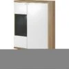 Vaisselier 2 Portes Remi Bois Et Blanc -Electroménager Soldes meuble de cuisine 11108275
