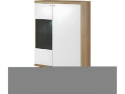 Vaisselier 2 Portes Remi Bois Et Blanc