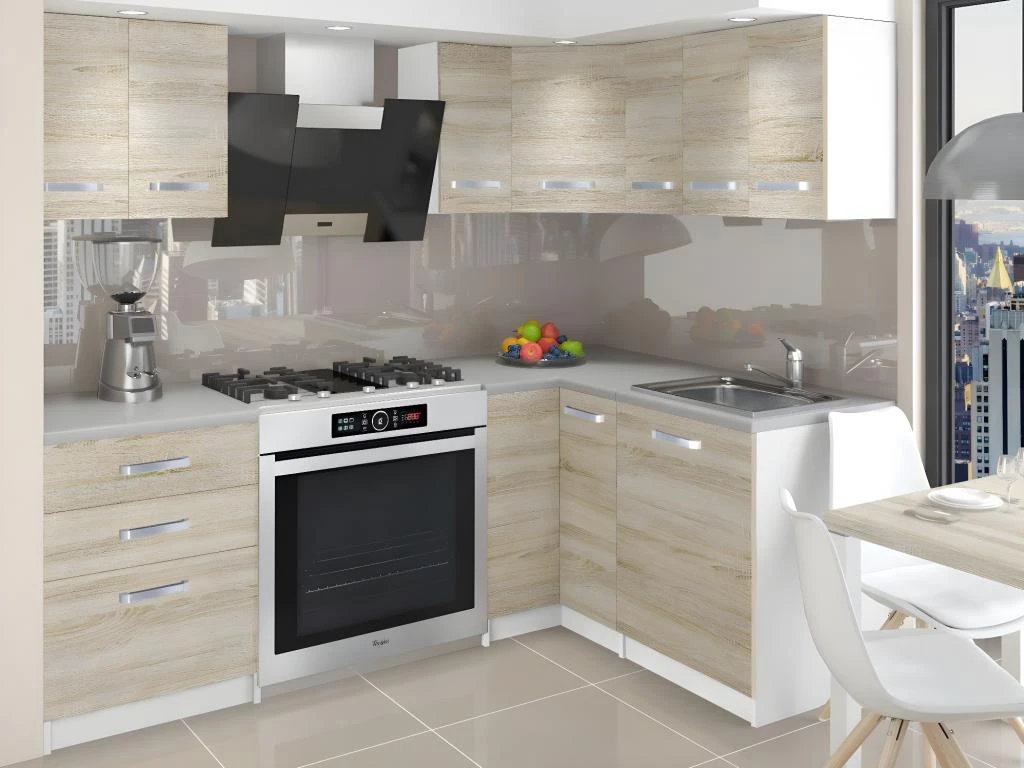 DARCIA | Cuisine Complète D'angle + Modulaire L 300 Cm 8pcs | Plan De Travail INCLUS | Ensemble Armoires Placards Cuisine 3 DARCIA | Cuisine Complète D'angle + Modulaire L 300 Cm 8pcs | Plan De Travail INCLUS | Ensemble Armoires Placards Cuisine