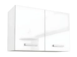 Cuisine Complète D'angle - 9 éléments De Rangements - Blanc - TRATTORIA -Electroménager Soldes meuble de cuisine 12408817