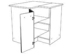 Cuisine Complète D'angle - 9 éléments De Rangements - Blanc - TRATTORIA -Electroménager Soldes meuble de cuisine 12408877