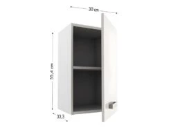 Cuisine Complète D'angle - 11 éléments De Rangements - Blanc - TRATTORIA -Electroménager Soldes meuble de cuisine 12409243