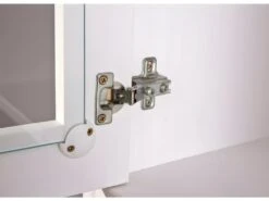 SOCOA - Buffet Vaisselier 5 Portes 3 Tiroirs Bois Massif Vernis Sepia Et Blanc -Electroménager Soldes meuble de cuisine 12599823