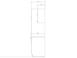 Cuisine Complète - 280 Cm - 9 éléments De Rangements - Naturel Et Blanc - CIBONA -Electroménager Soldes meuble de cuisine 12668705