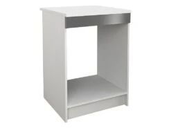 Cuisine Complète D'angle - 11 éléments De Rangements - Anthracite Et Blanc - TRATTORIA -Electroménager Soldes meuble de cuisine 12678657